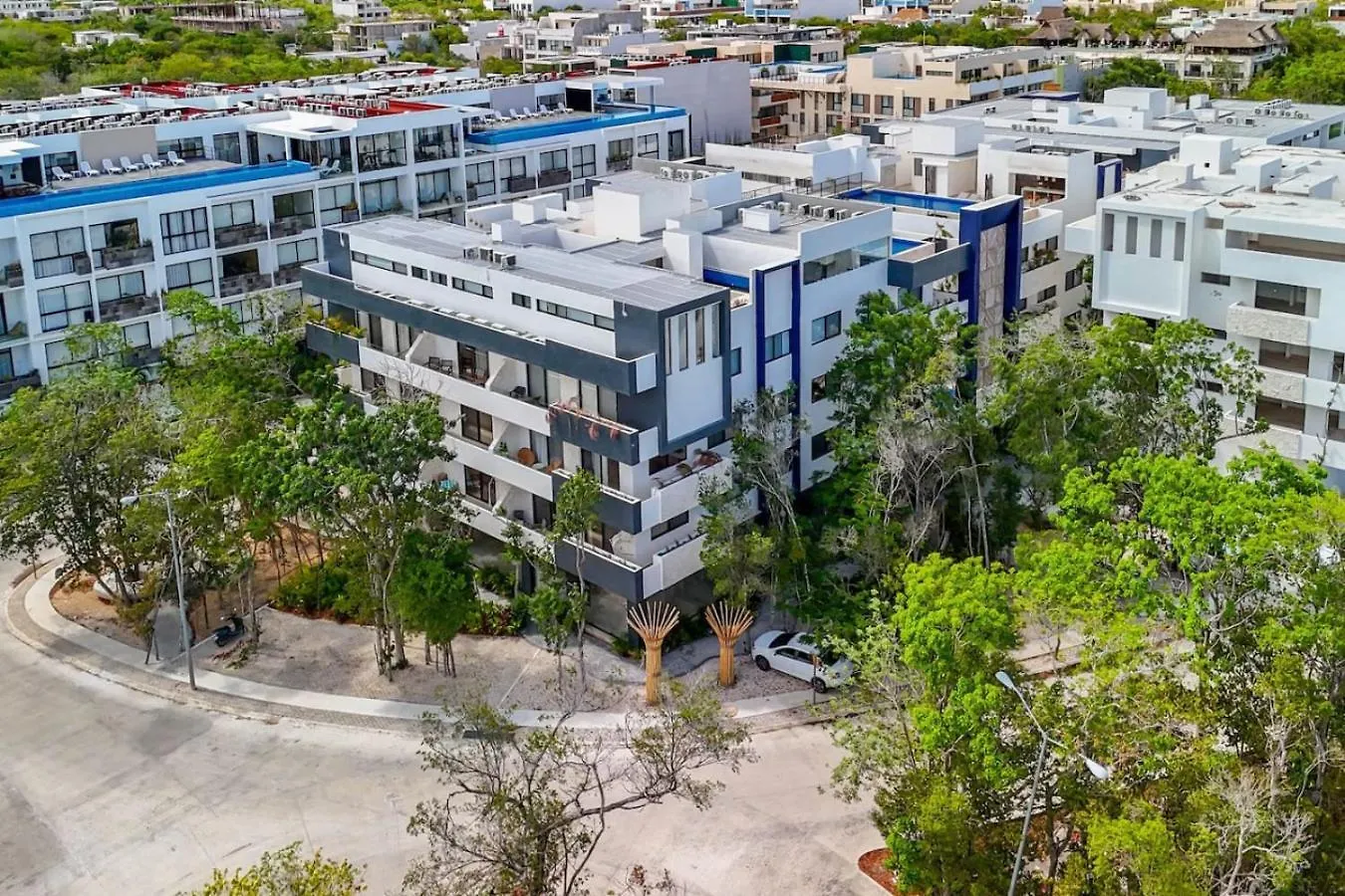 Lux 2 Bd With Balcony And Rooftop Pool At Aldea Zama Tulum Apartment
